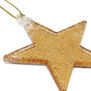 Chunky glass star decorations